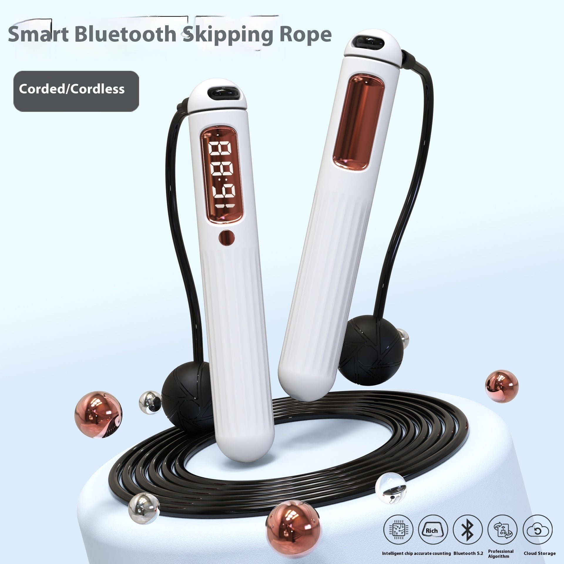 Smart Jump Rope with Digital Counter & Calorie Tracker